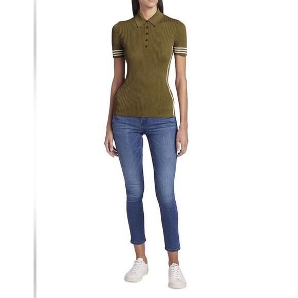 Rag & Bone Peyton Polo, Deep Olive size medium new with tag - Picture 9 of 9